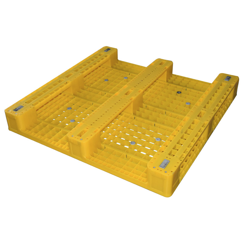 Static Load Capacity 2 Ton Single Faced Grid Plastic Stacking Pallet for Warehouse Automated ASRS Racking System