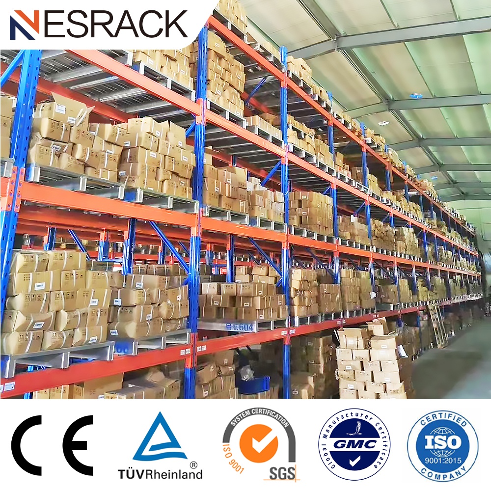 Custom Heavy Duty Industrial Steel Storage Carpet Roll Display Warehouse Beam Pallet Racking Systems Stacking Racks & Shelves