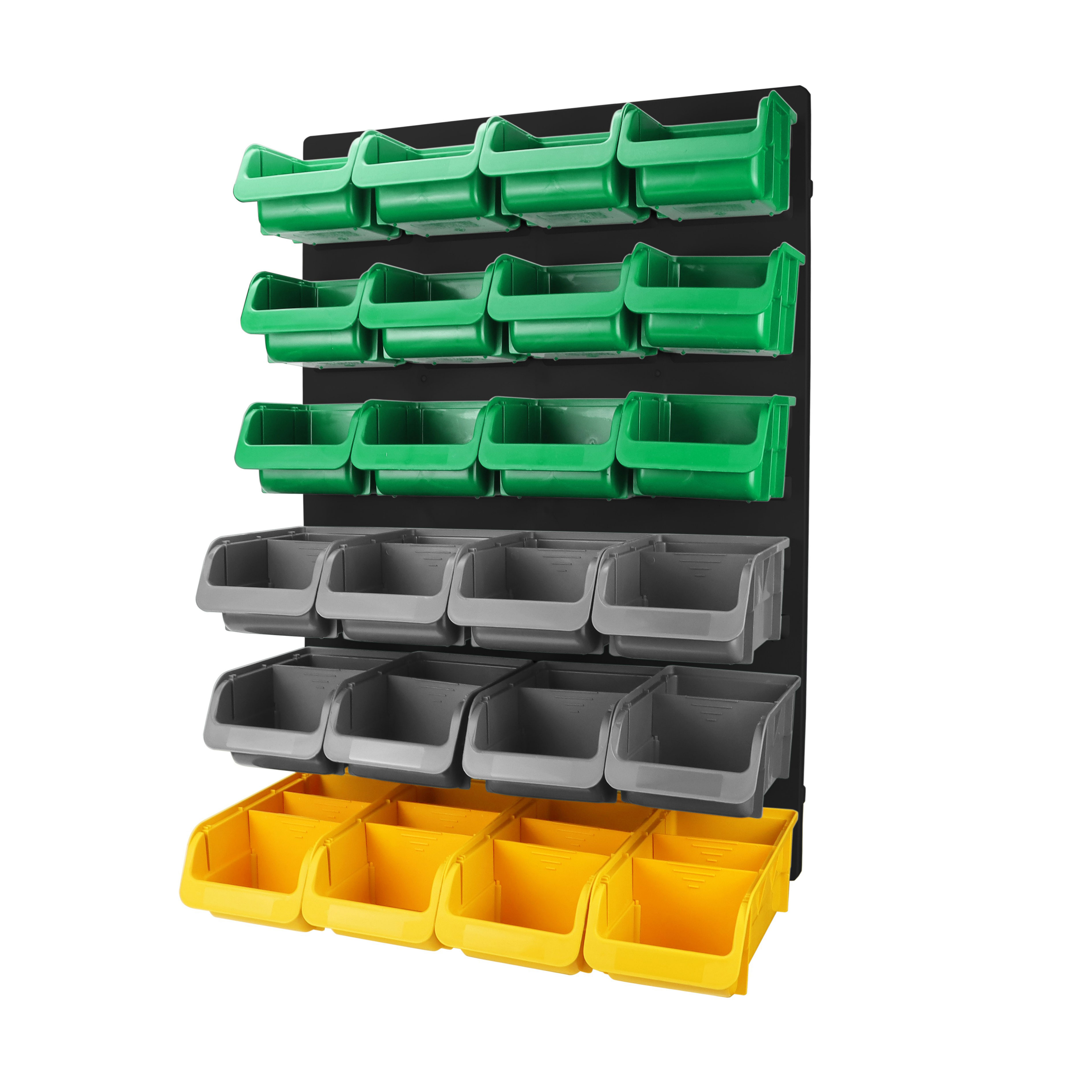 Factory Wholesale Wall Mounted Storage Bins Plastic Garage Rack Screw Storage Tool Organizers