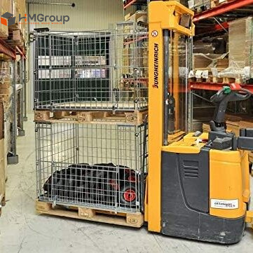 Multi-Functional Customizable Warehouse Storage Firewood Wire Mesh Metal Cage Container for Pallets