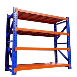 4 Tier Heavy Duty Foldable Boltless Metal Storage Rack Adjustable Industrial Warehouse Storage Shelves