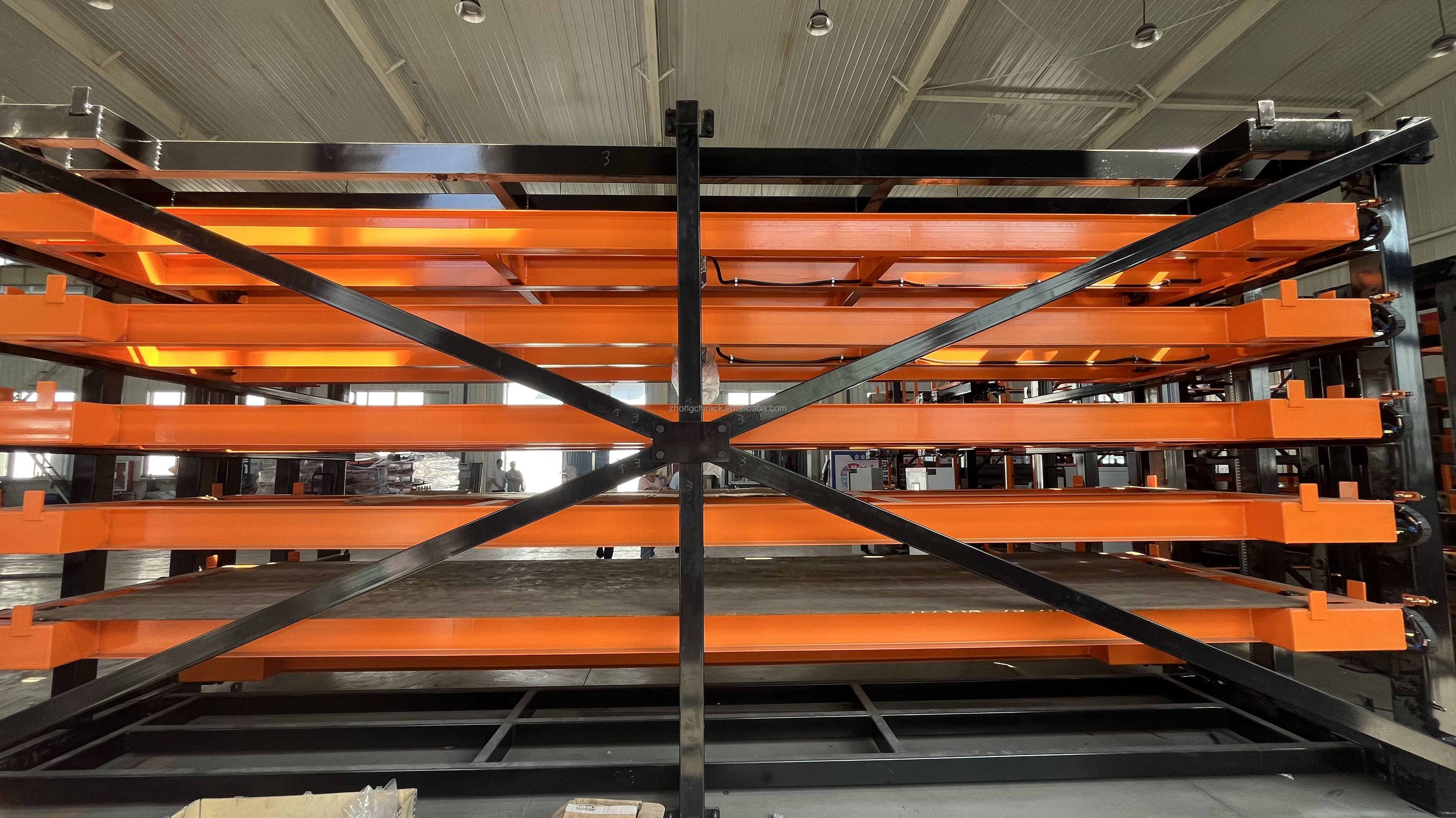 Heavy Duty Electric Sheet Storage Rack Automated Warehouse Rack for Metal Plate Inventory Management