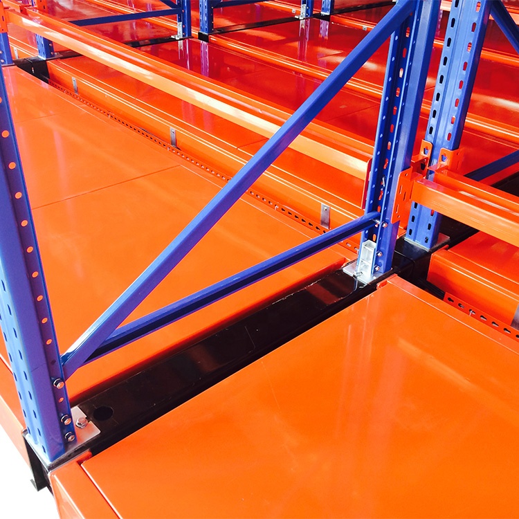 High Density Warehouse Automated Retrieval Type Electric Mobile Pallet Racking
