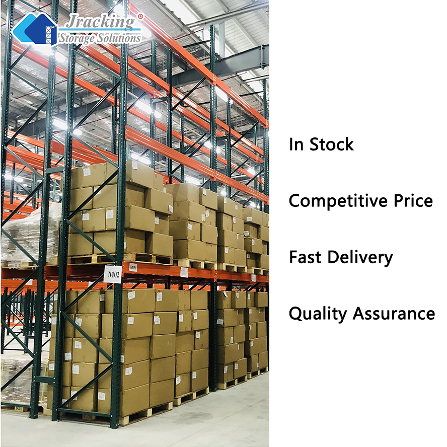 Jracking US Standard Storage Shelf Racks Steel Heavy Duty Teardrop Pallet Rack System for Warehouse Inventory Management