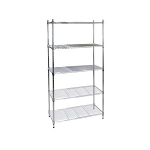 China Provide Metal Wire Narrow Shelving Rack With 5 Layers