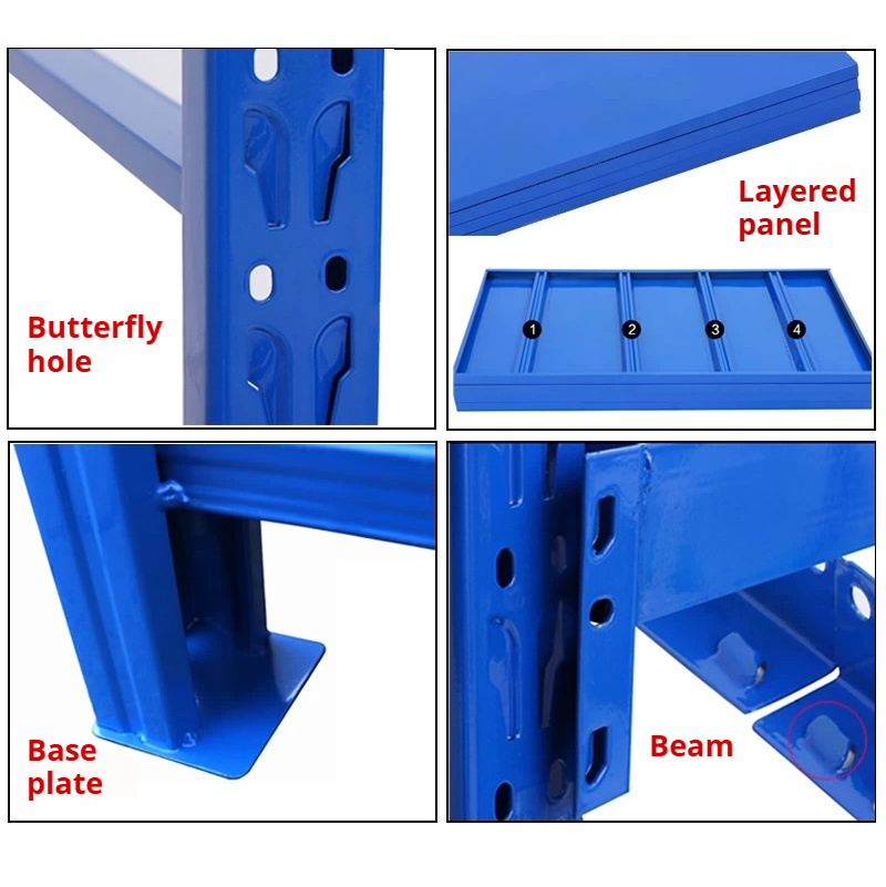 Metal Anti-Rust Durable Storage Shelf Adjustable Multi-Layer Large Storage Capacity Heavy Duty Pallet Rack Warehouse Rack