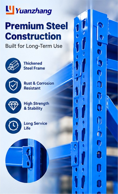 YZ Multi-layer Heavy Duty Storage Racks, Commercial Display Shelving Heavy-duty Shelves Steel Workshop Storage Racks