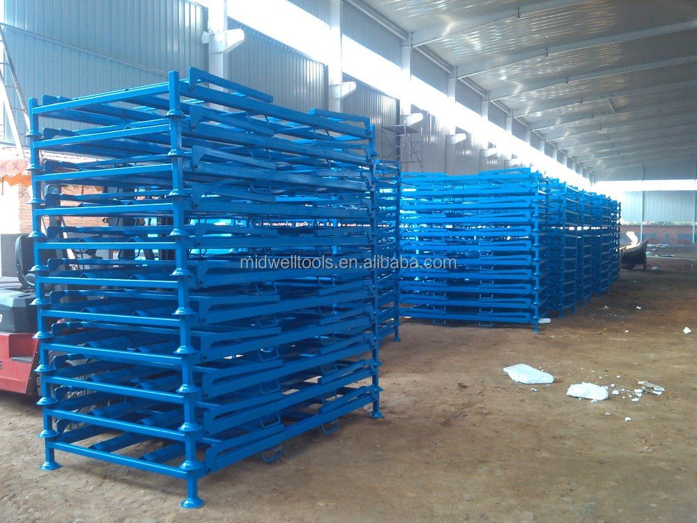 Metal Pallet Feet for Detachable and Foldable Steel Stillage Stacking Racks