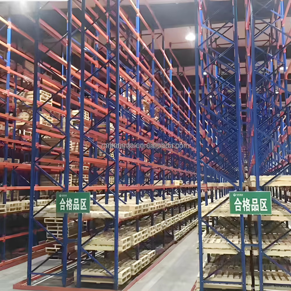 China Factory Narrow Aisle Pallet Racking VNA Pallet Racking High Density Storage Racking