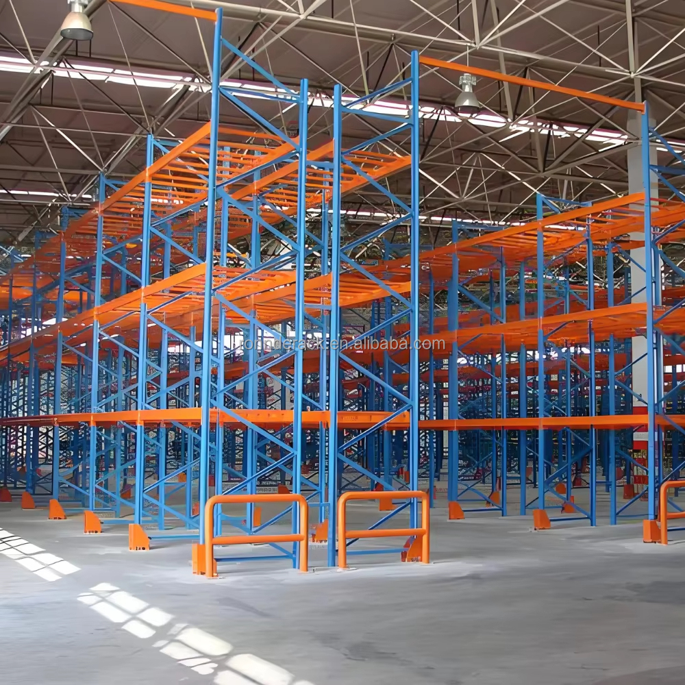 China Warehouse Steel Storage Pallet Rack Uprights Heavy Duty System Metal Pallet Racking for Sale