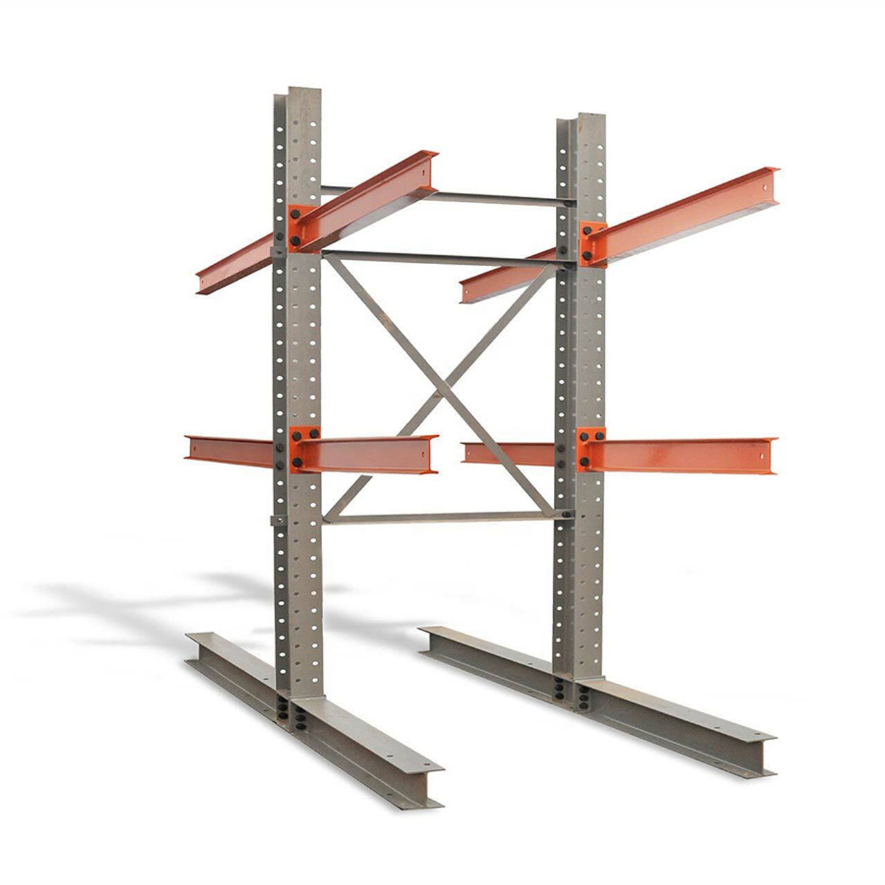 Motorised Roll-Out Cantilever Rack System - Heavy Duty Steel Pipe Storage &amp; Industrial Warehouse Shelving