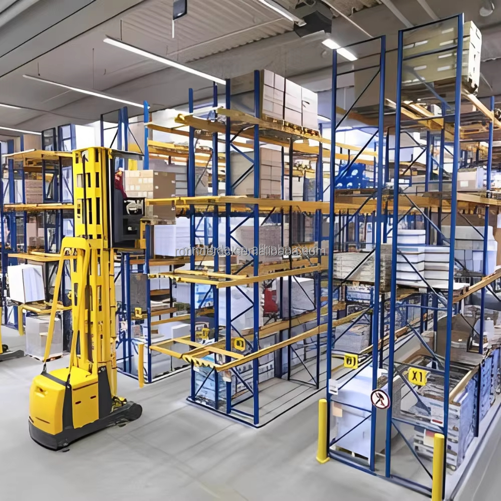 Industrial Warehouse Storage Racks Very Narrow Aisle Racking System VNA Steel Pallet Rack