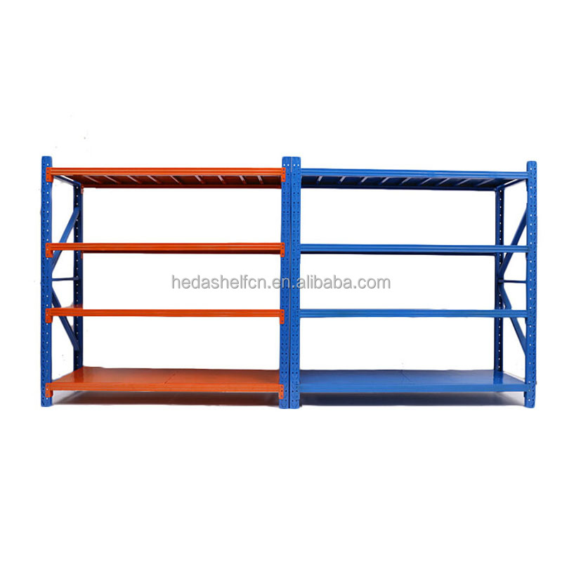 Heda Factory Metal Boltless Stacking Rack Industrial Warehouse Storage Racks Shelves For Racking System