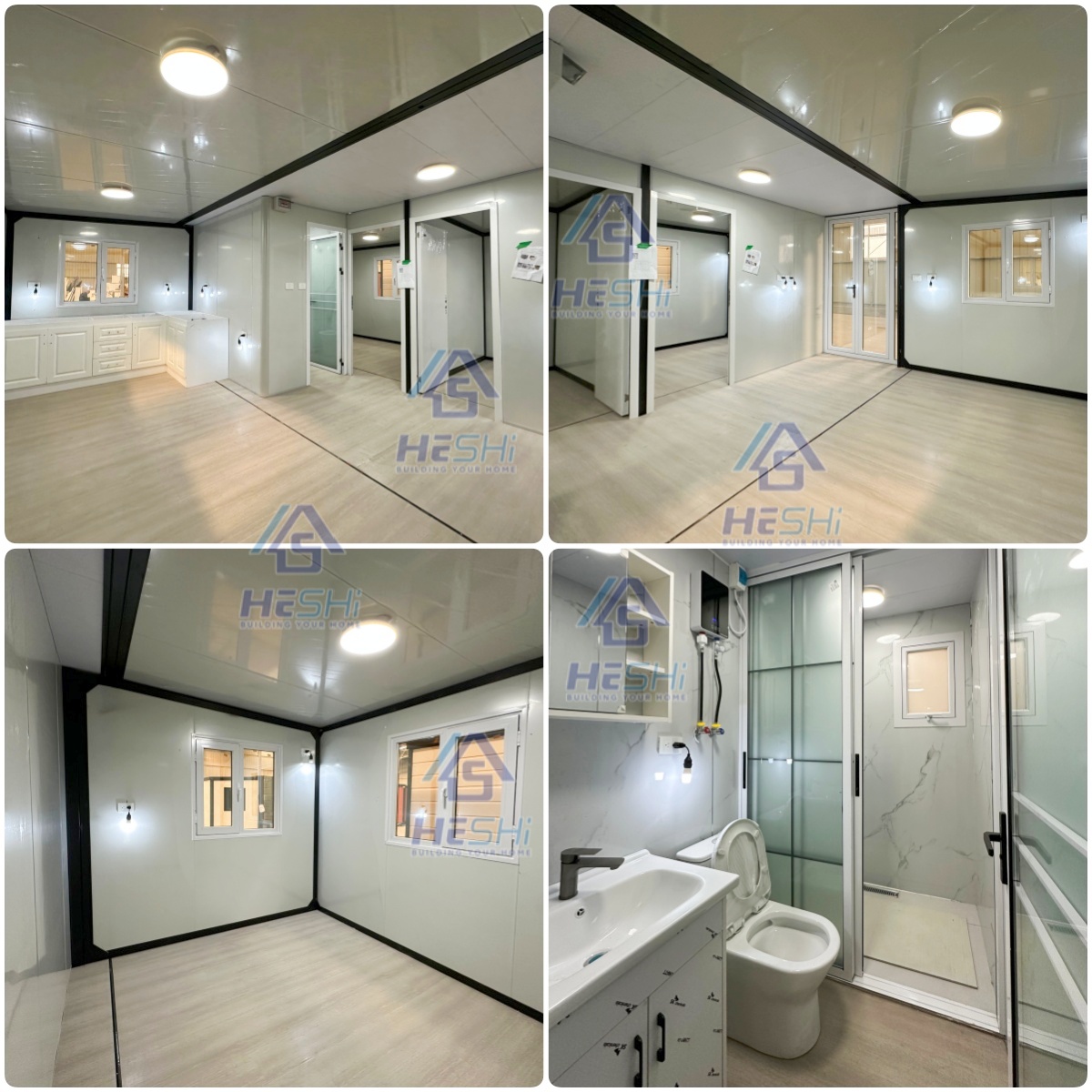 Light Gauge Steel Frame 40Ft Container Expandable House 4 Bedroom Luxury Tiny Waterproof Turnkey Prefab Home Cabin