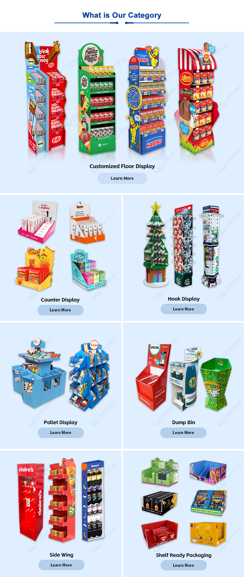 Display Stand Categories