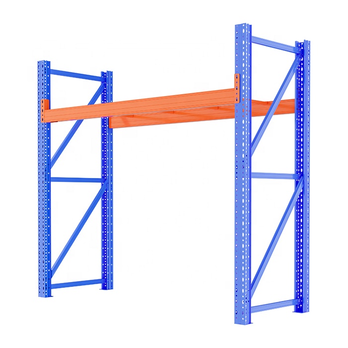 1 Layer 500kg Warehouse Racking System Stacking Racks &amp; Shelves Medium Duty Shelving Rack for Warehouse Storage