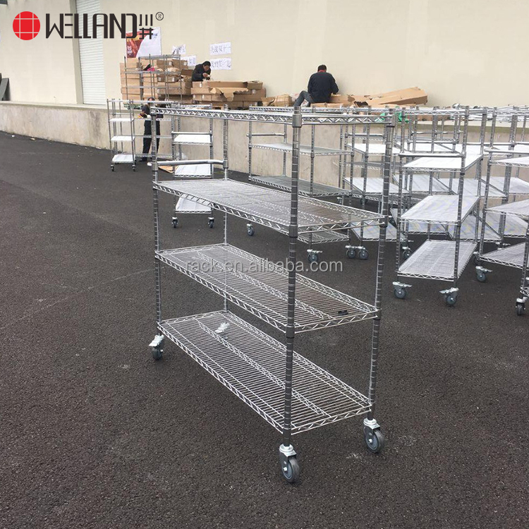Industrial Commercial Chrome Steel Wire Shelving Features
